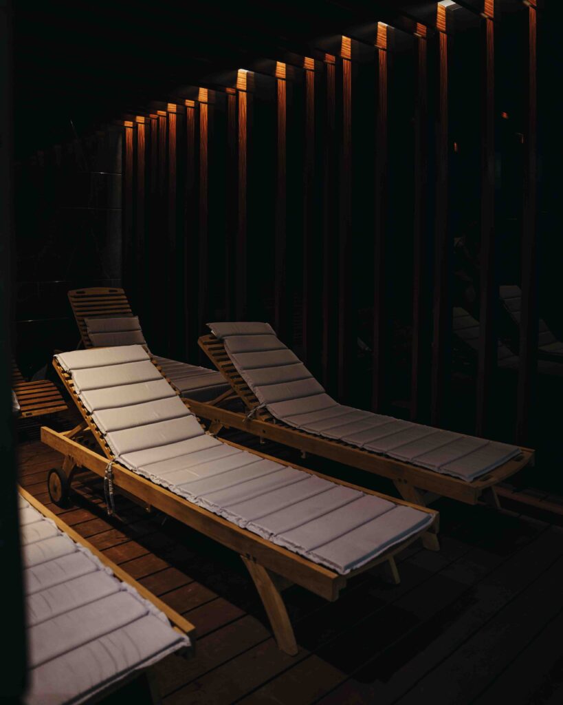 Liegen in einem Ruhebereich